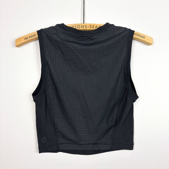 Calia by Carrie Underwood Womens Mesh Back Activewear Tank Top Black XS - Picture 4 of 5